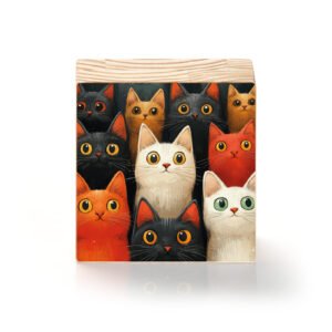 Totem Decorativo 'Patrulha Felina'
