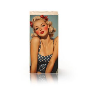 Totem Decorativo 'Charme Retrô - Musa dos Anos 50'